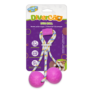 Brinquedo Truqys Pet Duo Ball Pet Medio - Rosa