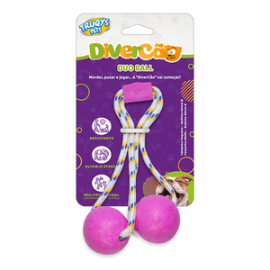Brinquedo Truqys Pet Duo Ball Pet Pequeno - Rosa