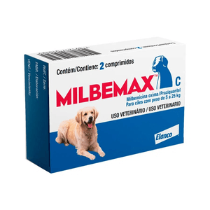 Vermífugo Milbemax Cães - De 5Kg a 25 Kg