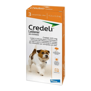 Credeli Antipulgas E Carrapatos 225 Mg - De 5,5 A 11  Kg - C/3