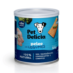 Pet Delícia Peixe Com Legumes Para Cães - 320G