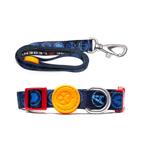Kit guia + Coleira em Nylon piticas Avengers - M