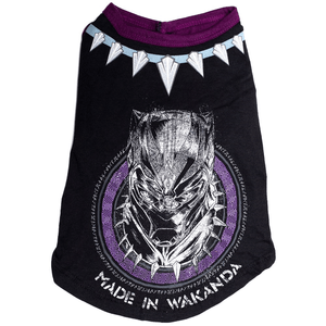 Camiseta pet em meia malha 100% Algodão piticas pantera Negra - GG