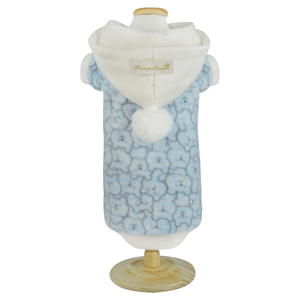 Blusa Capuz pompom Azul - M