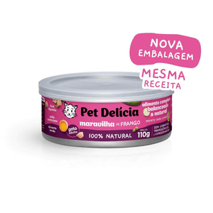 Pet Delícia Maravilha De Frango Para Gatos - 110G