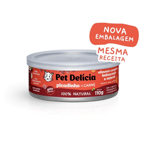 Pet Delícia Picadinho De Carne Para Gatos - 110G