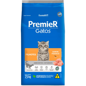 Ração Seca Premier Pet Amb Int Gatos Filhotes Frango - 7,5Kg