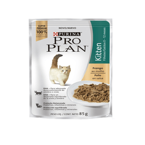 Nestlé Purina Pro Plan Ração Úmida Para Gatos Filhotes Frango Ao Molho - 85 G