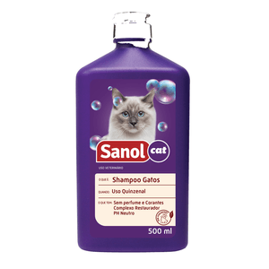 Shampoo Sanol Gatos - 500Ml