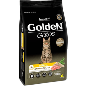 Ração Seca Golden Gatos Adultos  Frango - 10,1Kg