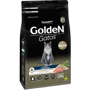Ração Seca Golden Gatos Castrados Adultos  Sênior - 1Kg