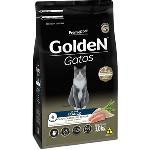 Ração Seca Golden Gatos Castrados Adultos  Sênior - 3Kg