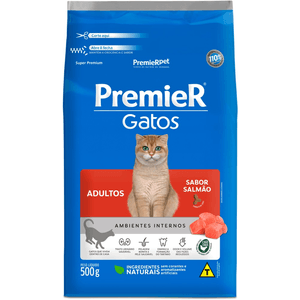 Ração Seca Premier Pet Amb Int Gatos Adultos Salmão - 500G