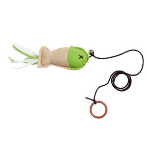Peixinho Com Barbante Para Gatos - 10Cm