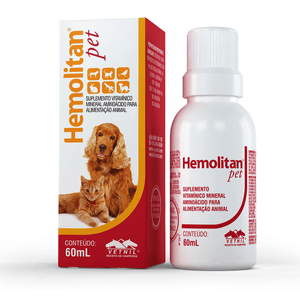Suplemento Vetnil Hemolitan Pet Gotas - 60Ml