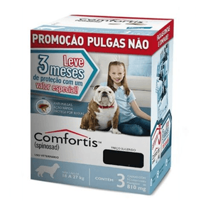 Antipulgas Comfortis 810 Mg Para Cães De 18 A 27 Kg - C/3