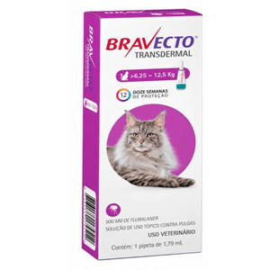 Bravecto Transdermal Para Gatos 500Mg - De 6,25 A 12,5 Kg