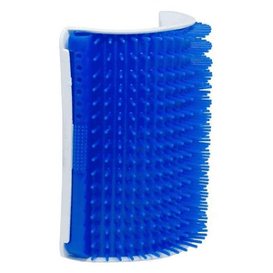 Coçadinha Escova Massageadora Para Gatos - Azul
