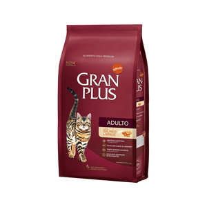 Ração Seca Gran Plus Gatos Adultos  Salmão E Arroz - 1Kg