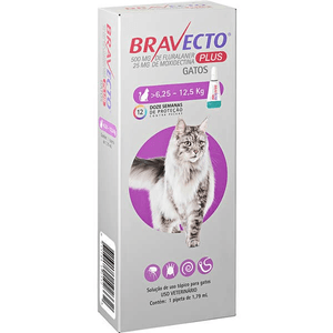Bravecto Plus Para Gatos - De  6,25 A 12,5 Kg