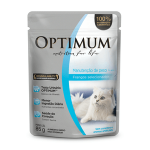 Sache Optimum Cat Adultos Manut.Peso - 85G