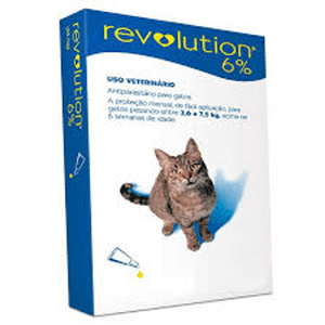 Zoetis Antipulgas E Carrapatos Revolution 6% 0,75Ml Para Gatos De 2,6 A 7,5 Kg - 3 Pipetas