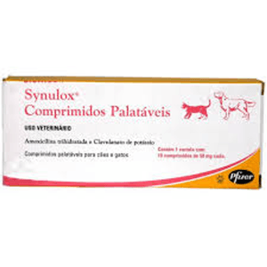 Zoetis Synulox Antibacteriano Para Cães - 10 Comprimidos