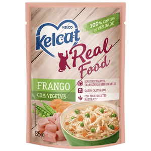 Kelcat Real Food  Frango Com Arroz - 85G