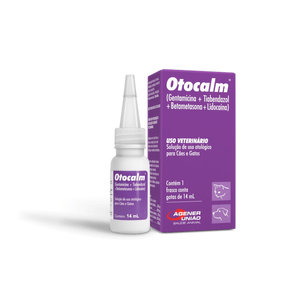 Solução Otológica Otocalm Para Cães E Gatos - 14Ml