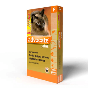 Advocat Gatos 0,4 Ml - Até 4 Kg C/3 Bisnagas