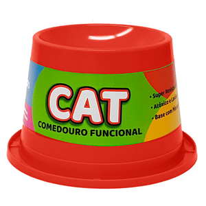 Comedouro Alto Antiformiga Cat Clássica Sortido -  250Ml