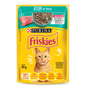 Friskies Ração Úmida Para Gatos Adultos atum Ao Molho - 85G