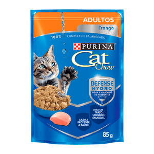 Nestlé Purina Cat Chow Ração Úmida Para Gatos Adultos  Frango Ao Molho - 85G