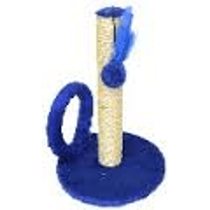 Arranhador Redondo para Gatos com Argola Pelúcia Lisa - 45X30