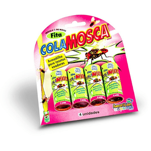 Fita Cola Mosca  Blister- 4 Unidades