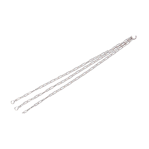 Corrente Metal Encartelada Dourada - 74Cm