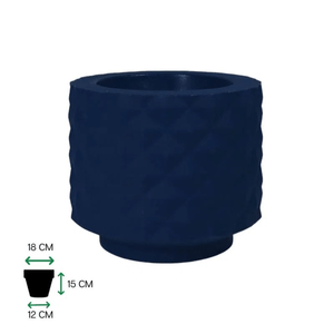 Vaso Reconcavo Macauba - Nº030  Azul