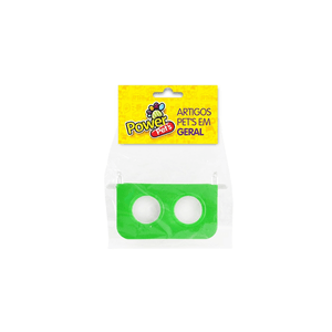 Comedouro Aves 2 Furos Com Gancho