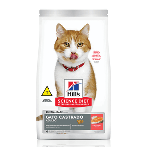 Ração Hill's Science Diet Sabor Salmão Gatos Adultos Castrados 1kg