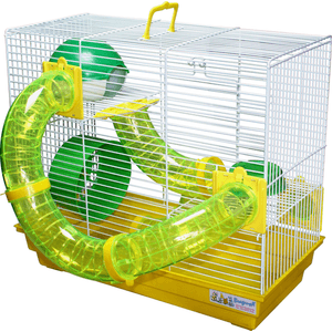 Gaiola Hamster Tubos Divertidos 3 Andares Aramado Branco