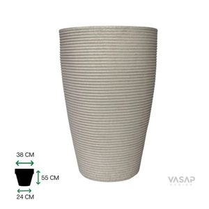 Vaso Cone Riscato Marmore Nº55 - Branco
