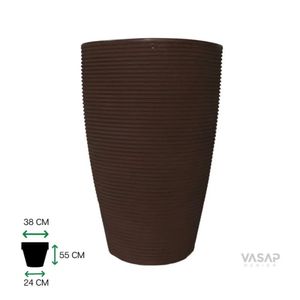 Vaso Cone Riscato Nº55 - Argila