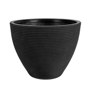 Vaso Cone Baixo Riscato  Absoluto - Nº036  Preto