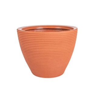 Vaso Cone Baixo Riscato - Nº028 Terracota