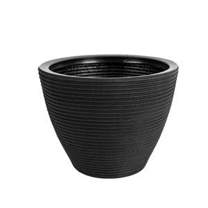 Vaso Cone Baixo Riscato Absoluto - Nº028  Preto