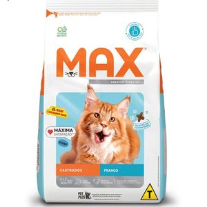 Ração Max Gatos Castrados Adultos  Frango - 3Kg