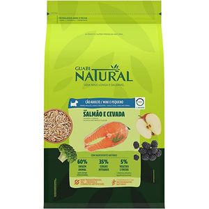 Ração Seca Guabi Natural Cães Adultos  Porte Mini E Pequeno Salmão E Cevada - 10,1Kg