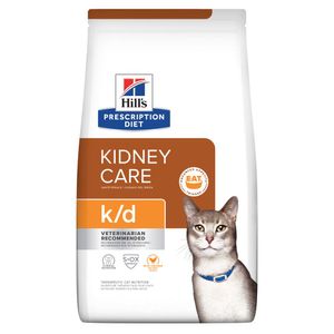 Ração Hill's Prescription Diet K/D Gatos Adultos Cuidado Renal 1,8kg