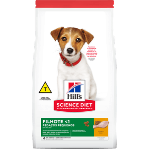 Ração Hill's Science Diet Cães Filhotes Pedaços Pequenos 800g