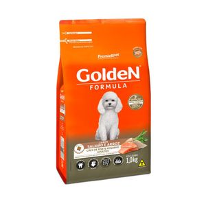 Ração Seca Golden Fórmula Cães Adultos  Mini Bits Salmão E Arroz - 1Kg